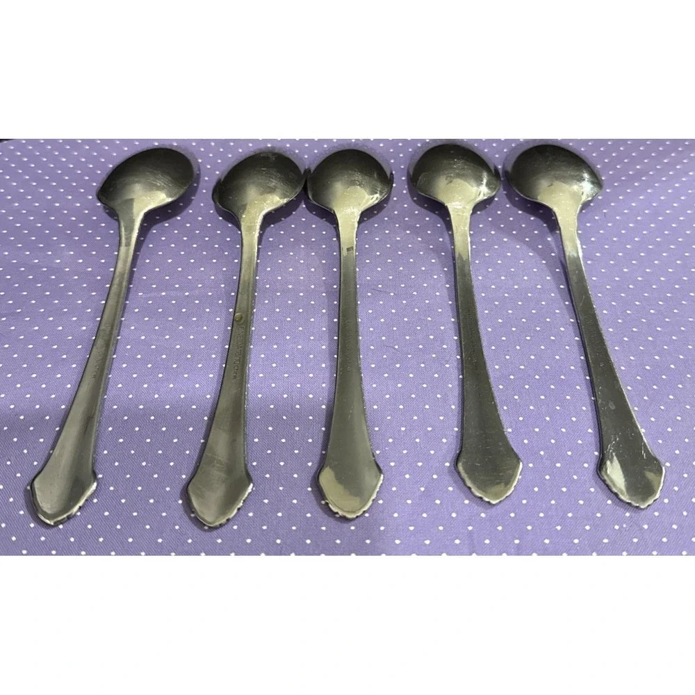 Oneida Princeton Teaspoons Spoon 18/10 Stainless Steel Set Of 5 Flatware‎ VTG